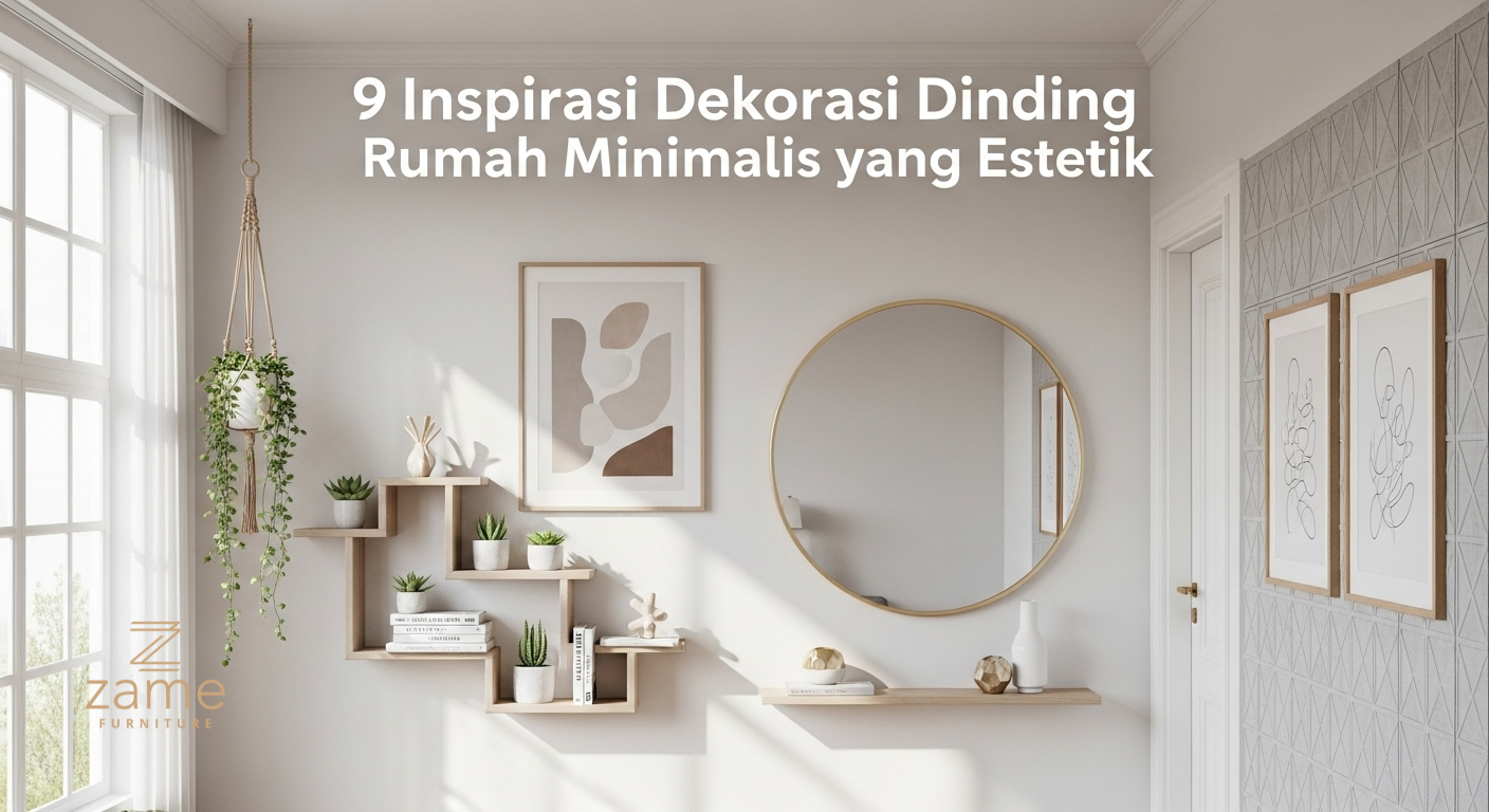 9 Inspirasi Dekorasi Dinding Rumah Minimalis yang Estetik
