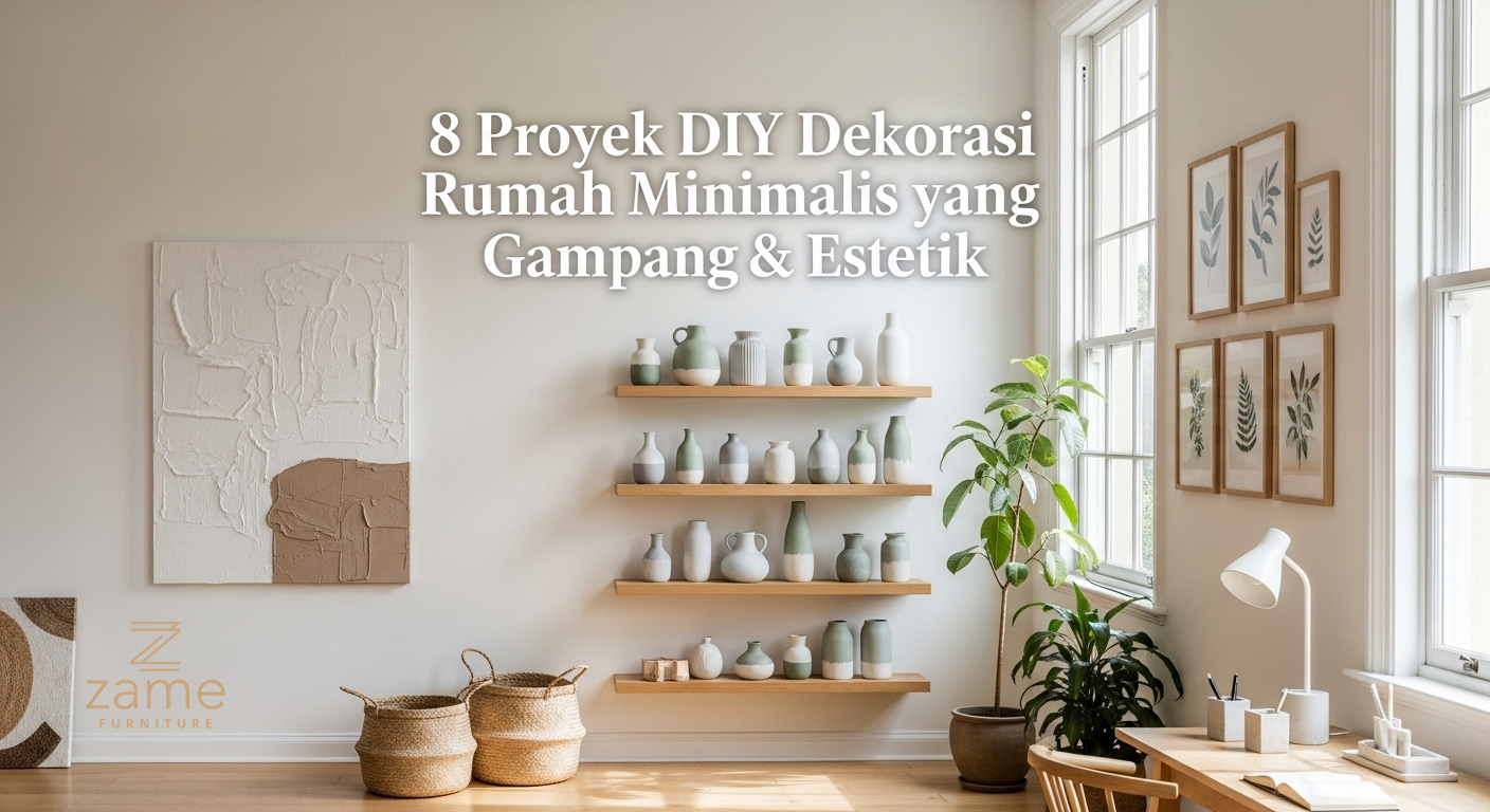 8 Proyek DIY Dekorasi Rumah Minimalis yang Gampang & Estetik