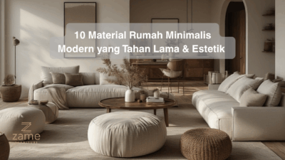 10 Material Rumah Minimalis Modern yang Tahan Lama & Estetik