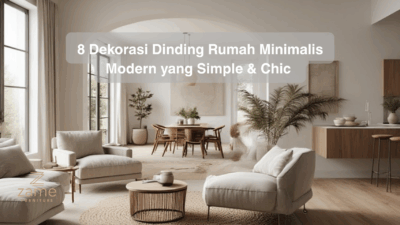 8 Dekorasi Dinding Rumah Minimalis Modern yang Simple & Chic