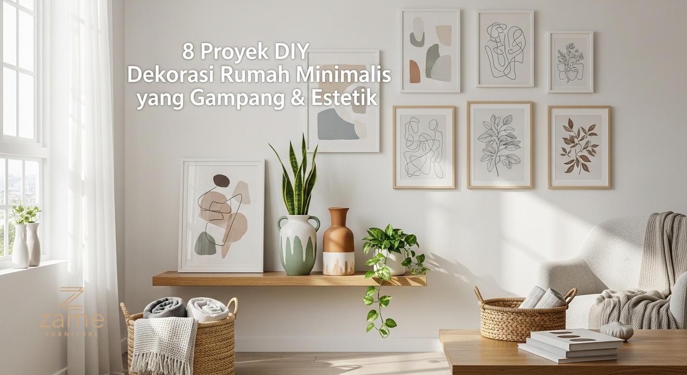 8 Proyek DIY Dekorasi Rumah Minimalis yang Gampang & Estetik