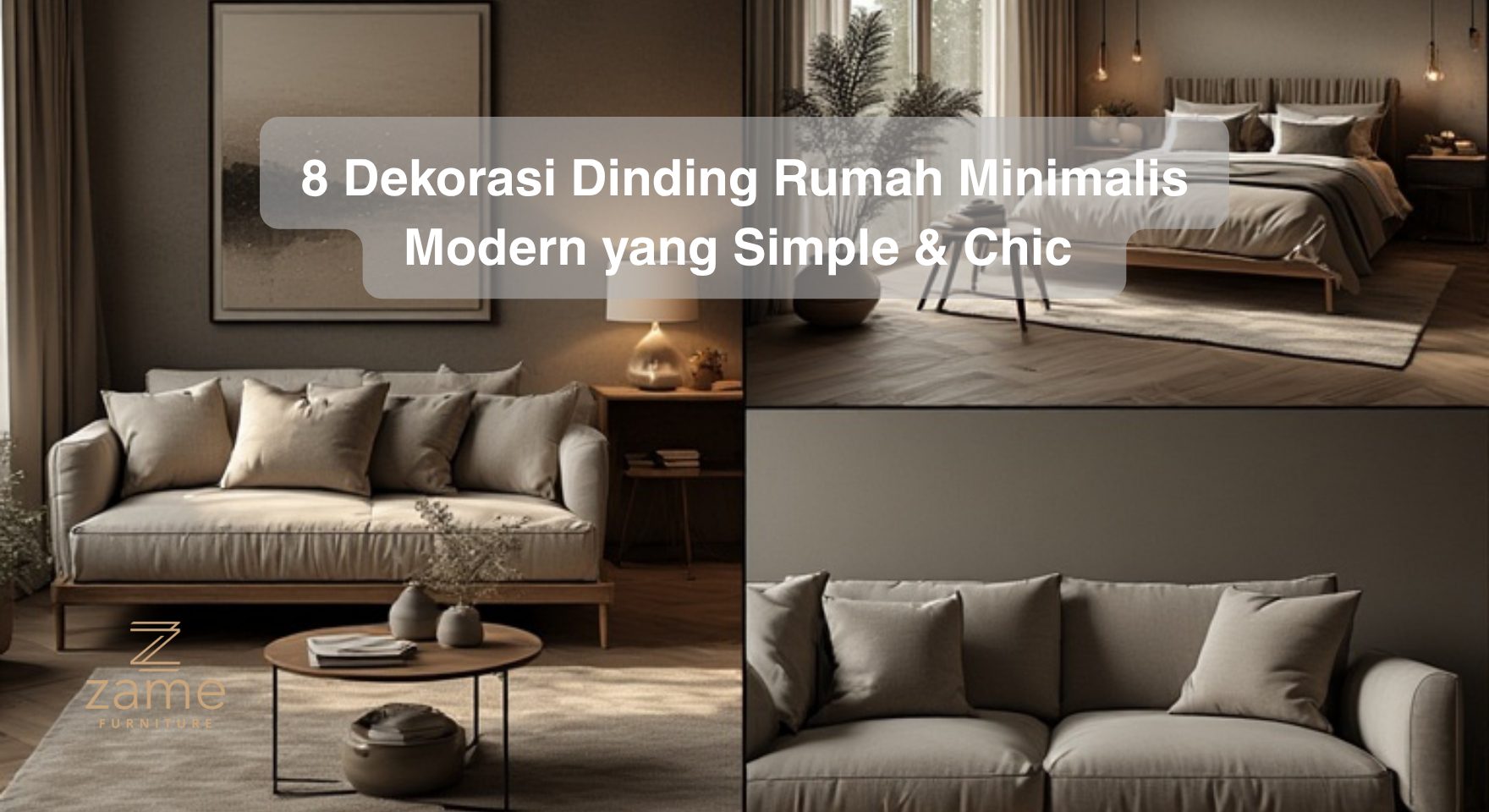 8 Dekorasi Dinding Rumah Minimalis Modern yang Simple & Chic