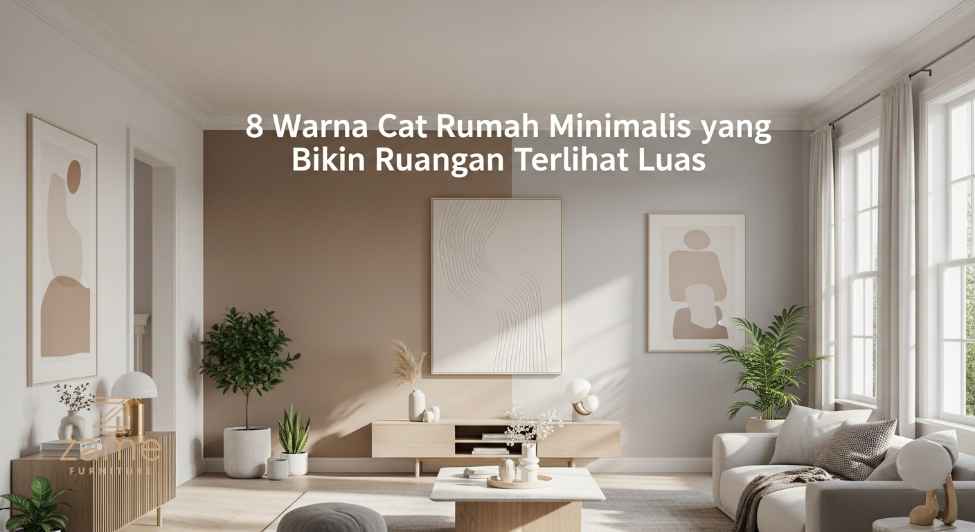 8 Warna Cat Rumah Minimalis yang Bikin Ruangan Terlihat Luas
